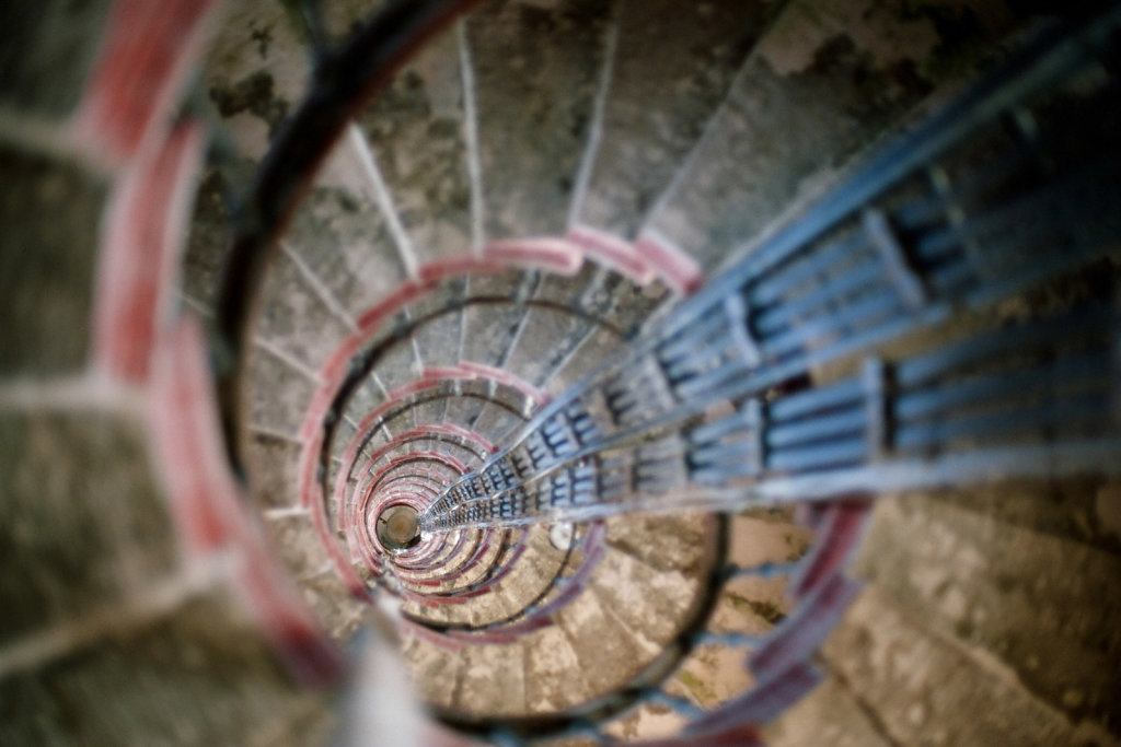 Винтовая лестница Осиновецкого маяка